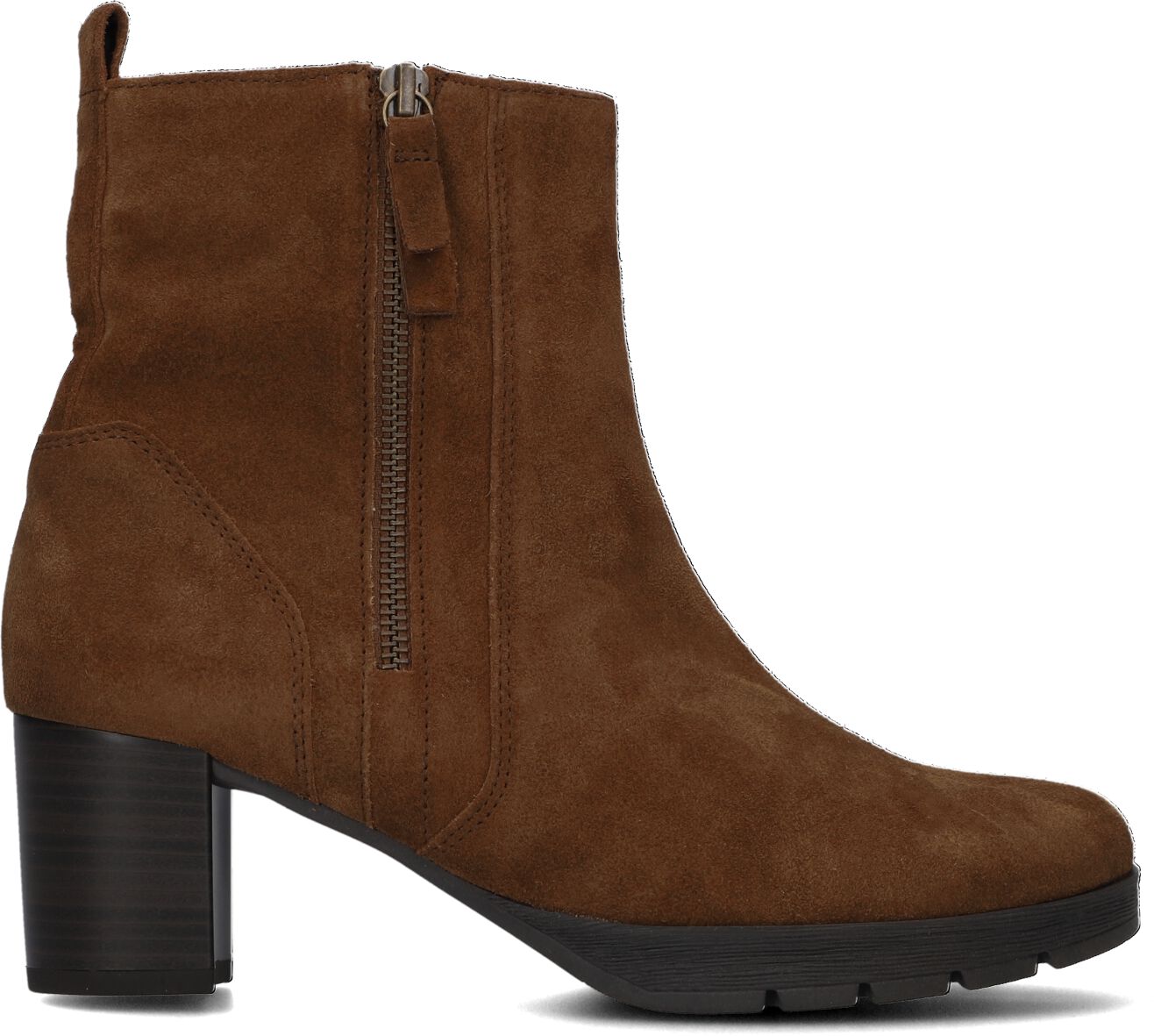 Gabor Enkellaarsjes
Dames 073, Maat: 35,5, Materiaal: Suède, Kleur: Cognac