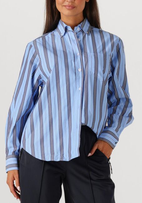 Blauwe HAUTE L'AMITIÉ Blouses BUTTON DOWN STRIPE SHIRT - large