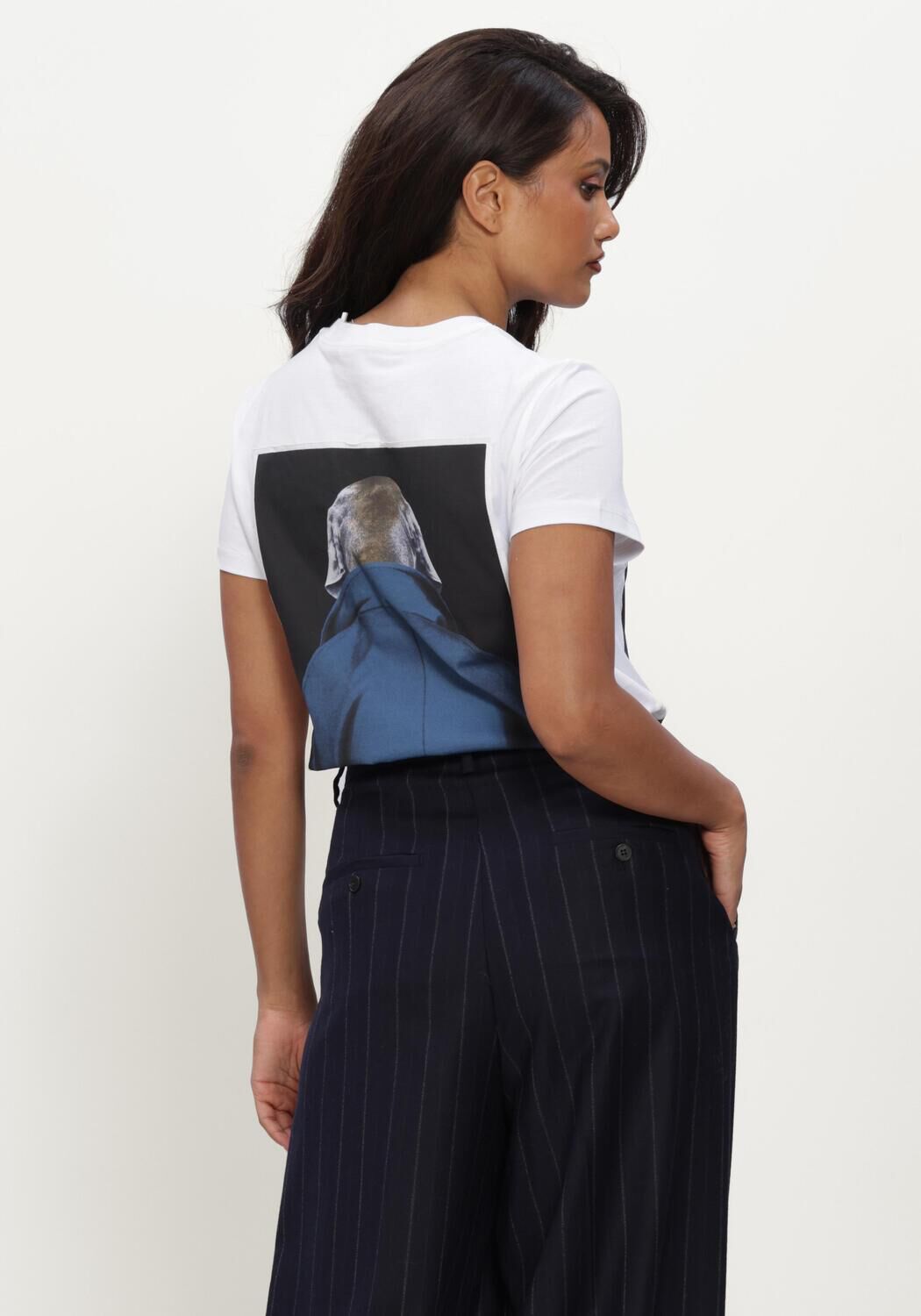Witte MAX MARA T-shirt MXMCALCA - large