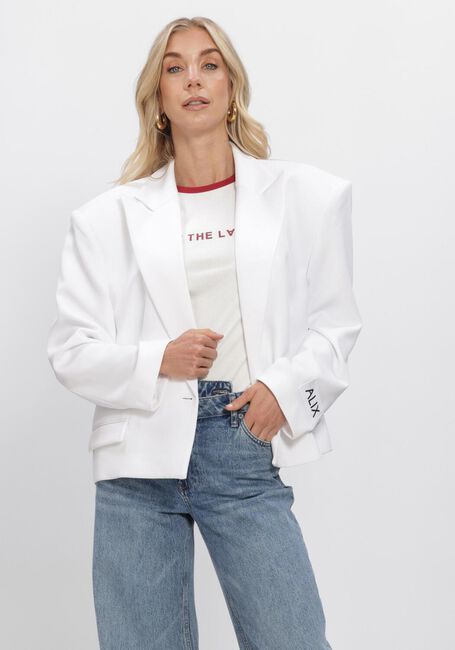 Witte ALIX THE LABEL Blazer LADIES WOVEN OVERSIZED TWILL BLAZER - large