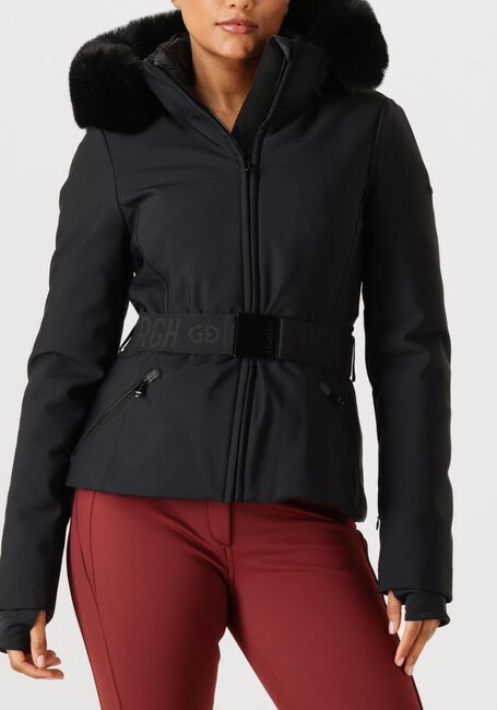 Zwarte GOLDBERGH Winterjassen HIDA SKI JACKET FAUX BORDER - large