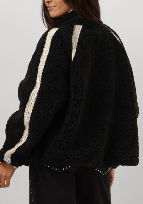 Zwarte UGG Jack NIKIA CHROCHET FLUFF JACKET - large
