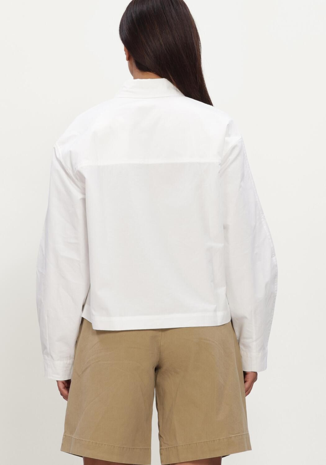 Witte OLAF HUSSEIN Top RETRO LOGO BOXY SHIRTS - large