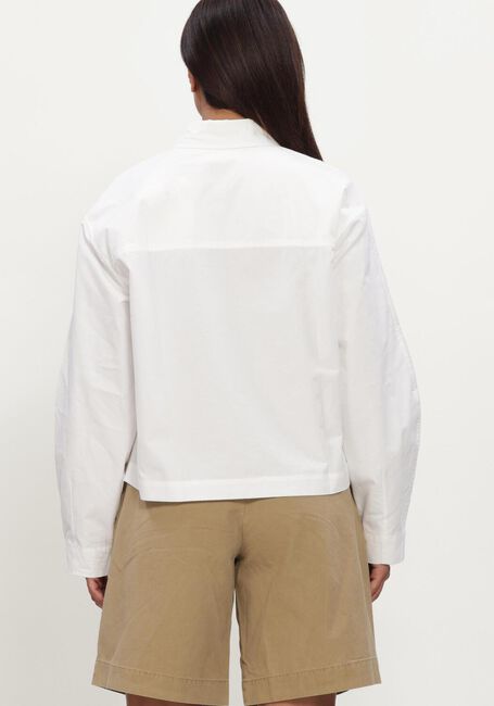 Witte OLAF HUSSEIN Top RETRO LOGO BOXY SHIRTS - large