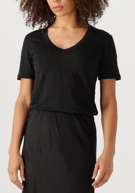 Zwarte RESORT FINEST T-shirt V-NECK T-SHIRT - large