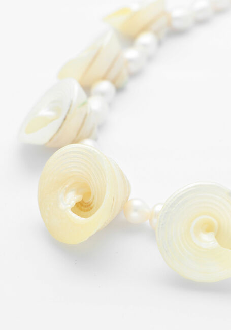 Witte BONNIE STUDIOS Sieraad BORIS SHELL NECKLACE - large