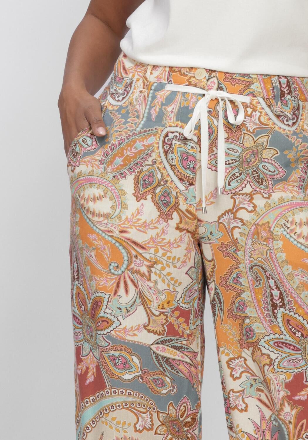 Multi CAMBIO Wijde broek ADRIENNE - large