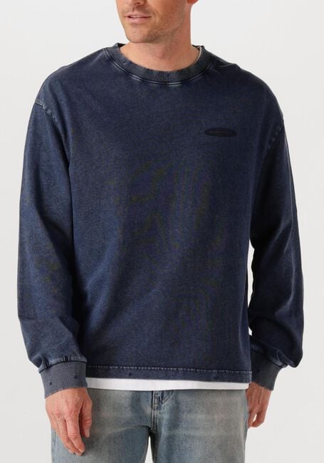 Blauwe BRAM'S FRUIT T-shirt DISTRESSED F*CK OFF LONGSLEEVE - large