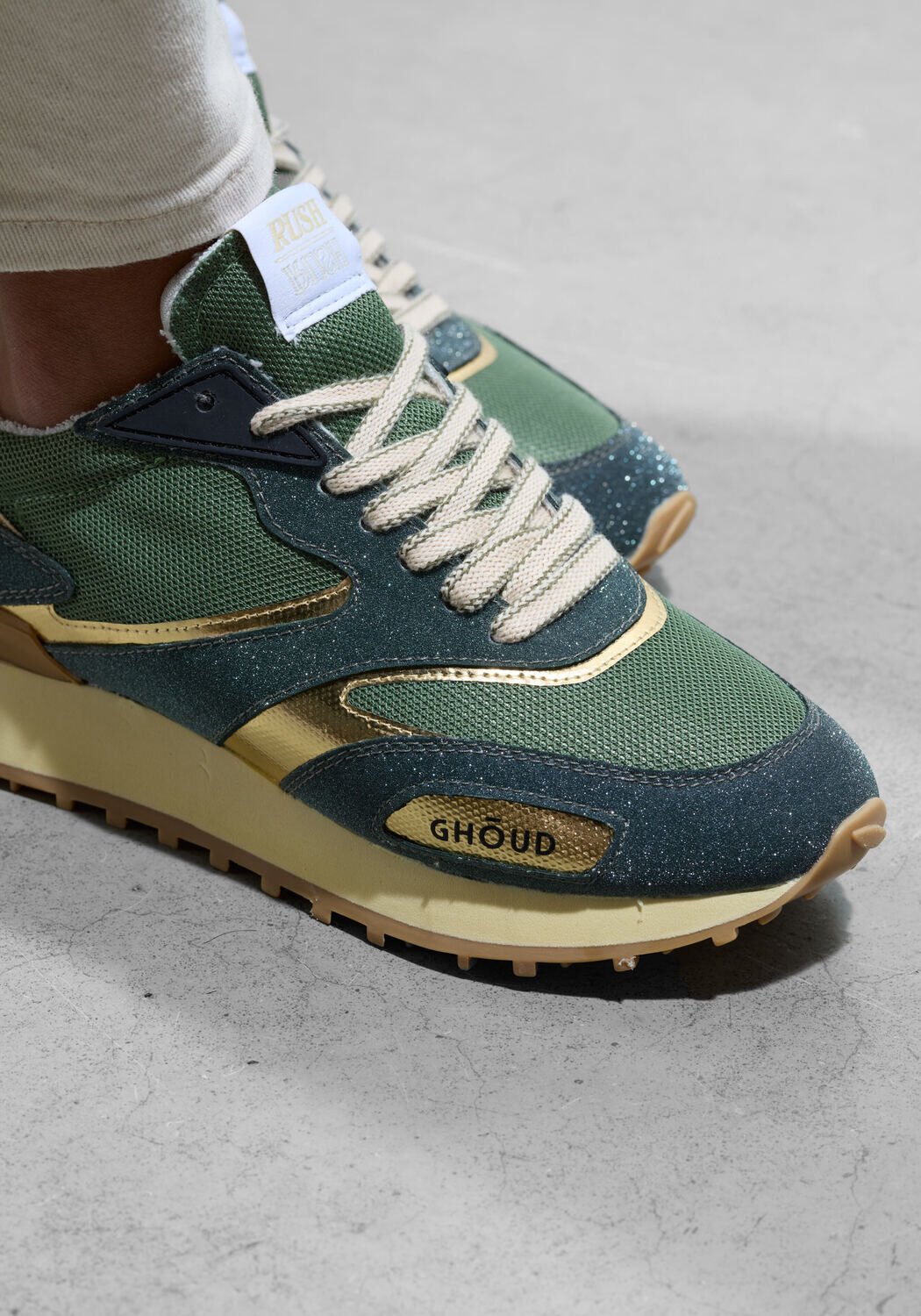 Groene GHOUD Lage sneakers UNI MESH GLITTER SNEAKER - large