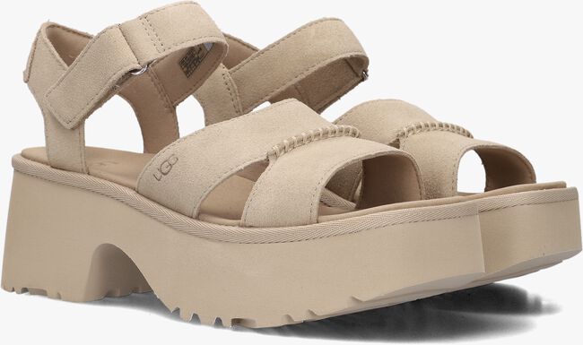 Beige UGG Sandalen met hak W NEW HEIGHTS ANKLE STRAP Beige UGG Sandalen met hak W NEW HEIGHTS ANKLE STRAP - large