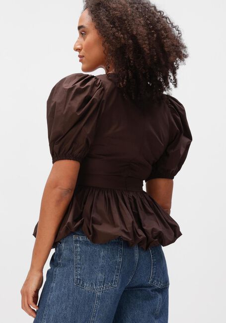 Bruine ROTATE Tops & T-shirts PUFF SLEEVE BUBBLE TOP - large