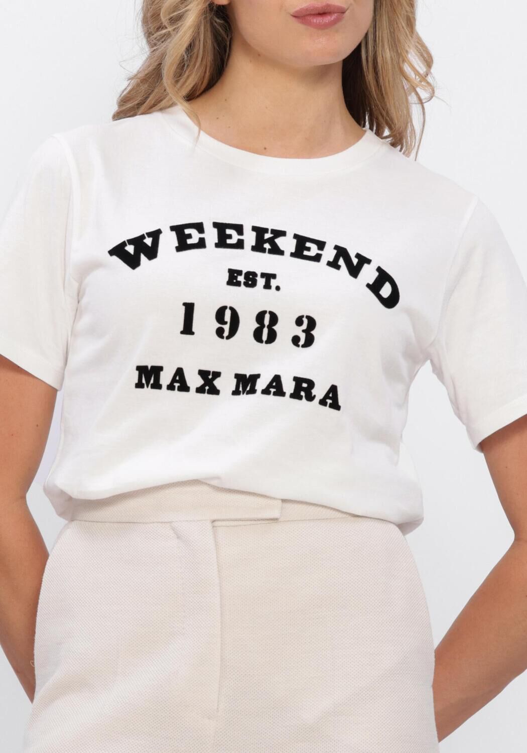 Witte MAX MARA T-shirt TENUE - large
