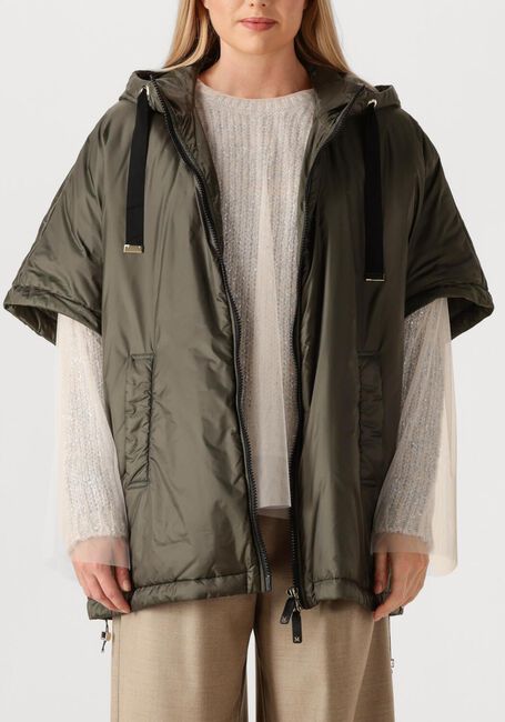 Donkergroene MAX MARA Gewatteerde jas GREENCI - large