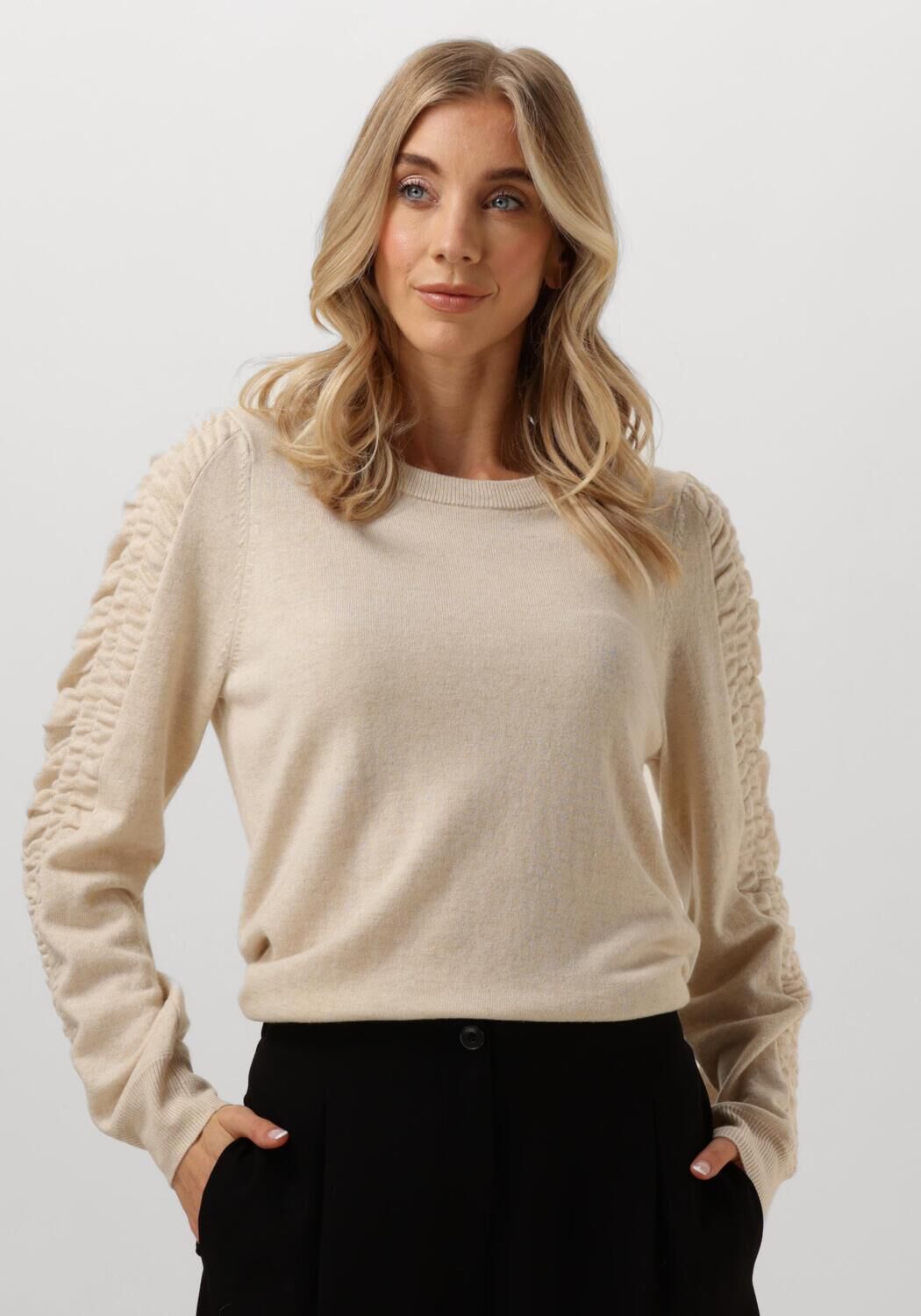 Dante6 Trui Dames Pardon Fancy Sweater, Maat: L, Kleur: Beige