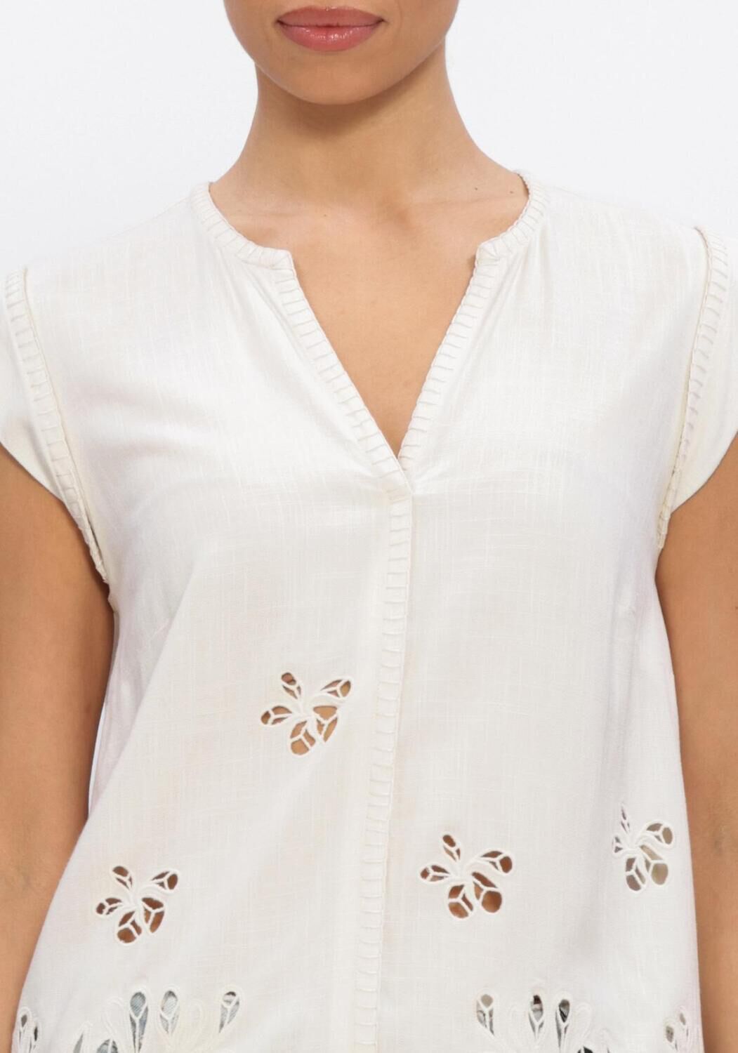 Witte MARC CAIN COLLECTION Tops & T-shirts AC 61.14 W73 - large