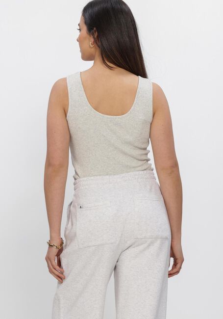 Lichtgrijze ALIX THE LABEL Top LADIES KNITTED RIB TANKTOP - large