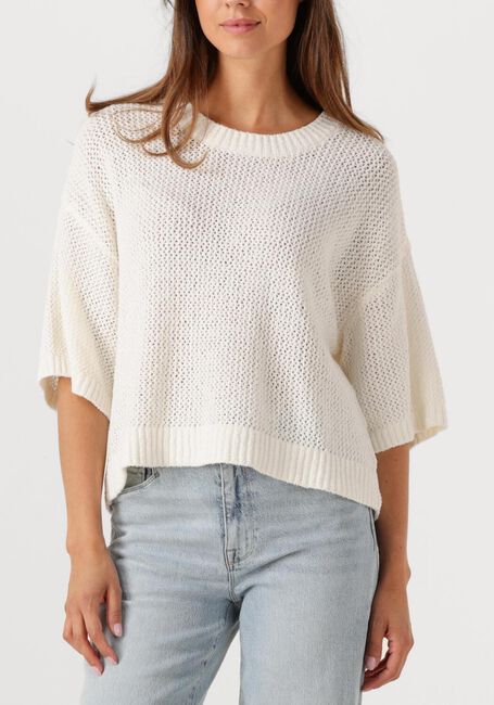 Witte DANTE6 Top YOKO AJOUR KNITTED SWEATER - large