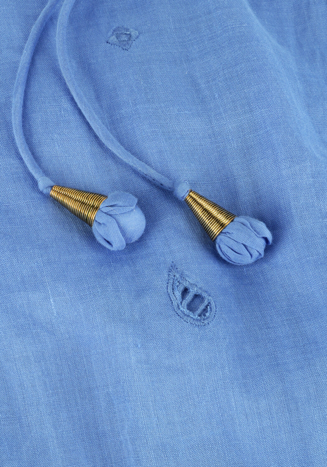 Blauwe SCARLETT POPPIES Midi jurk LIWA LONG DRESS - large