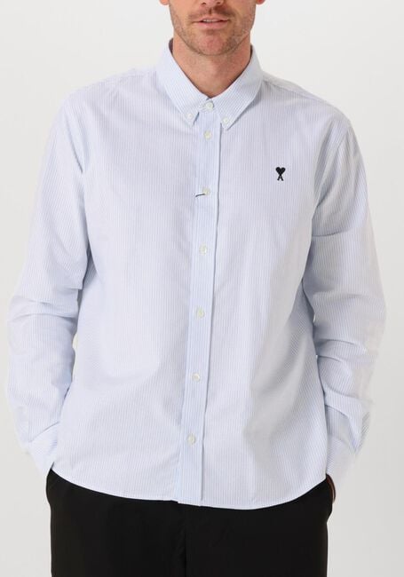 Blauwe AMI PARIS Casual overhemd CLASSIC FIT SHIRT - large