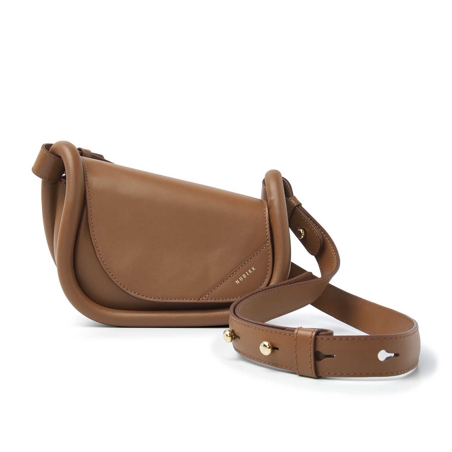 Bruine NUBIKK Handtas BOBBY BAG II - medium