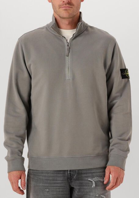Lichtgrijze STONE ISLAND Trui LS POLO - large