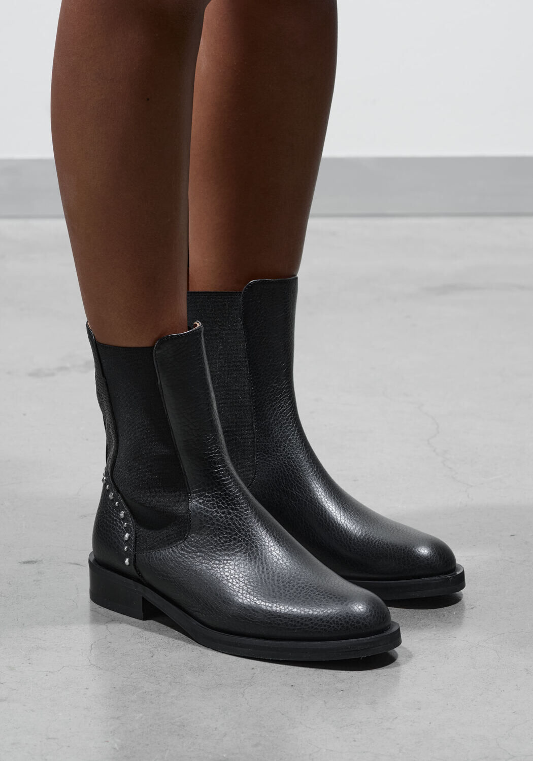 Zwarte STEFANO LAURAN Chelsea boots B5667 - medium