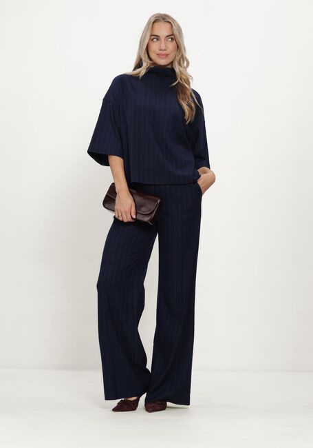 Donkerblauwe CO'COUTURE Trui GABIECC PIN FUNNEL NECK BLOUSE - large