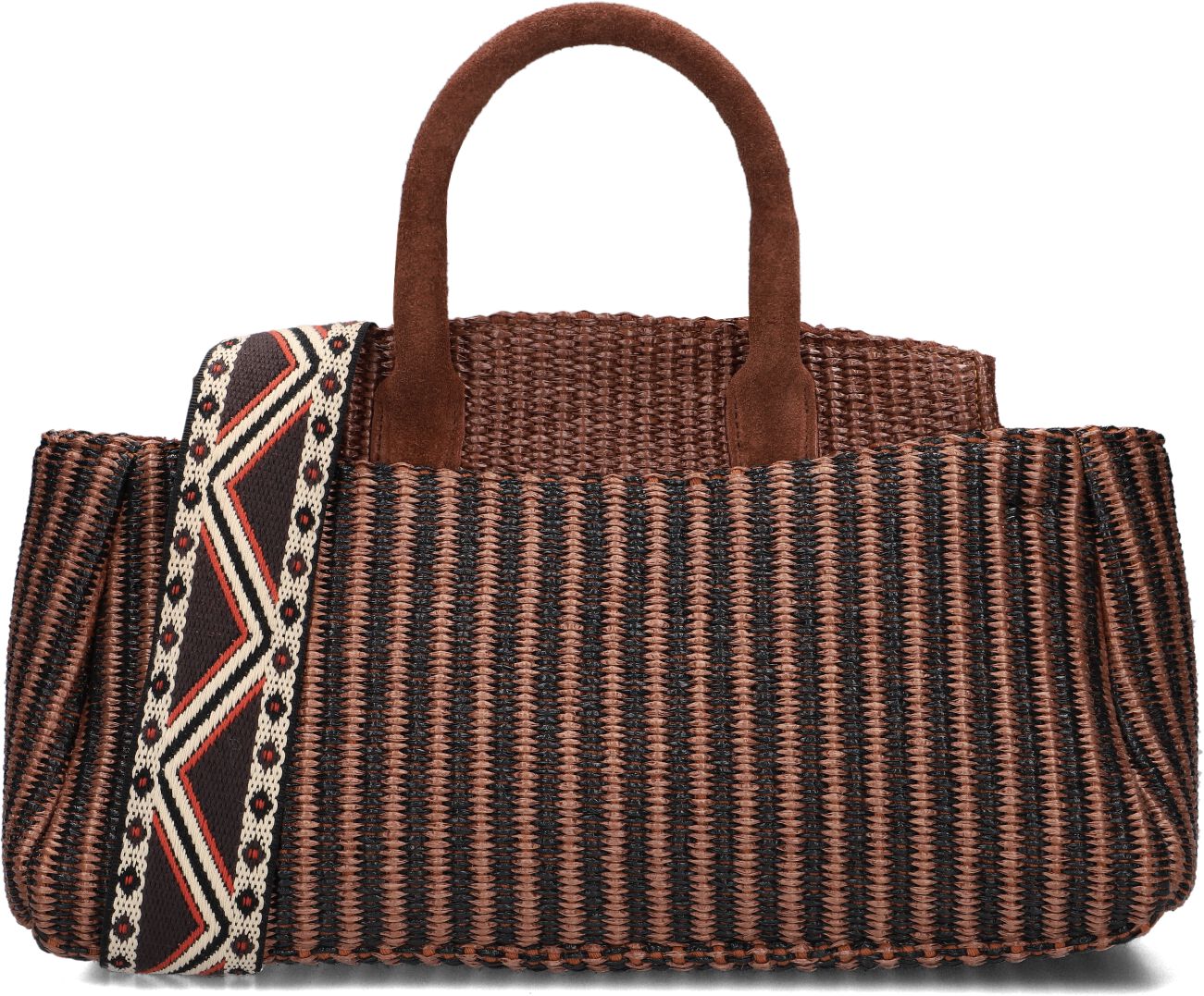 Viamailbag Handtas
Dames Lizzy, Materiaal: Raffia, Kleur: Bruin afbeelding