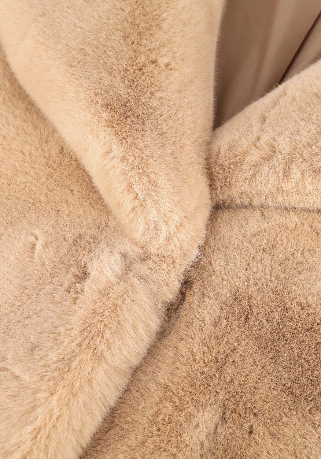 Beige STAND STUDIO Faux fur jas CAMILLE COCOON COAT - large