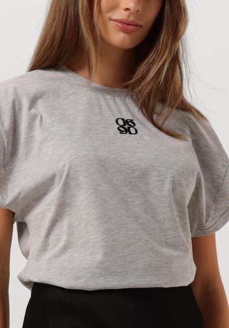 Grijze DANTE6 T-shirt VENOUR LOOSE FIT LOGO TEE - large