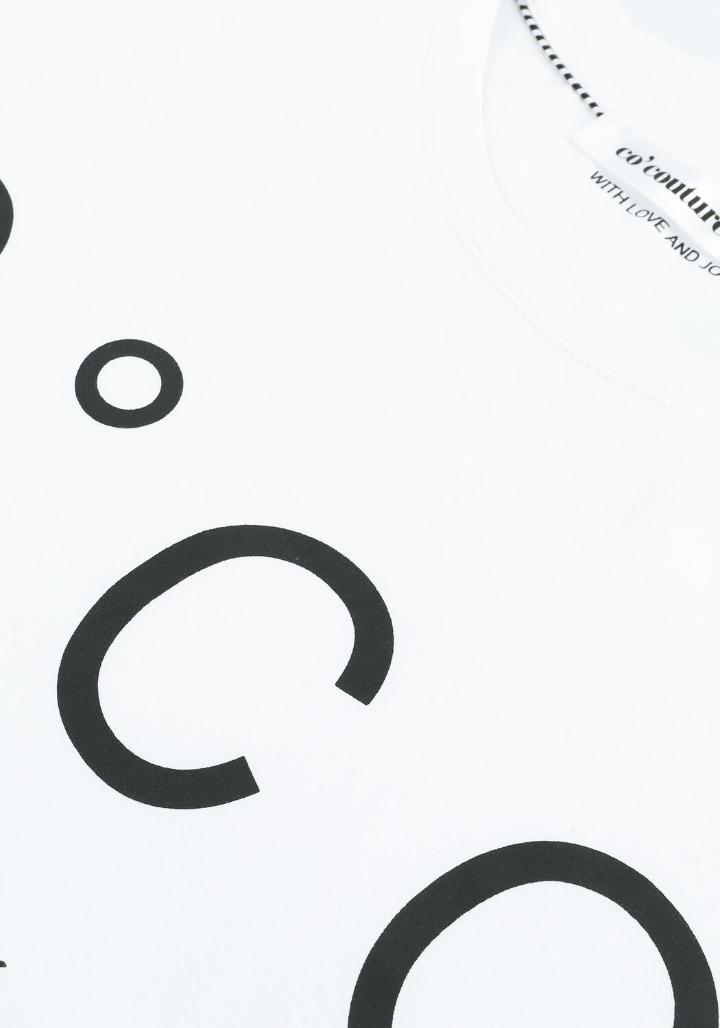 Witte CO'COUTURE T-shirt COCO SIGNATURE TEE - large