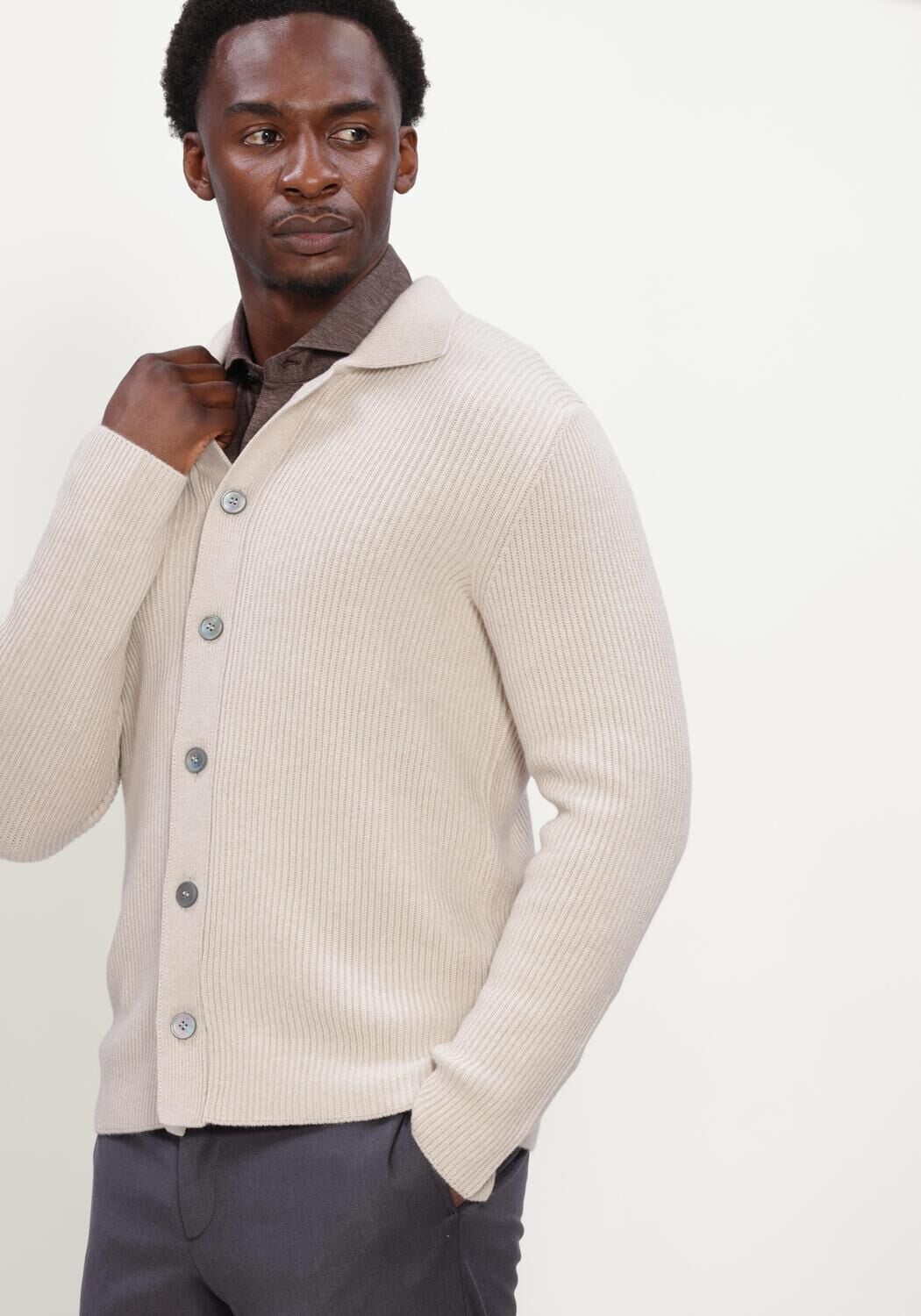 Beige GRAN SASSO Casual overhemd SHIRT L/SLV - large