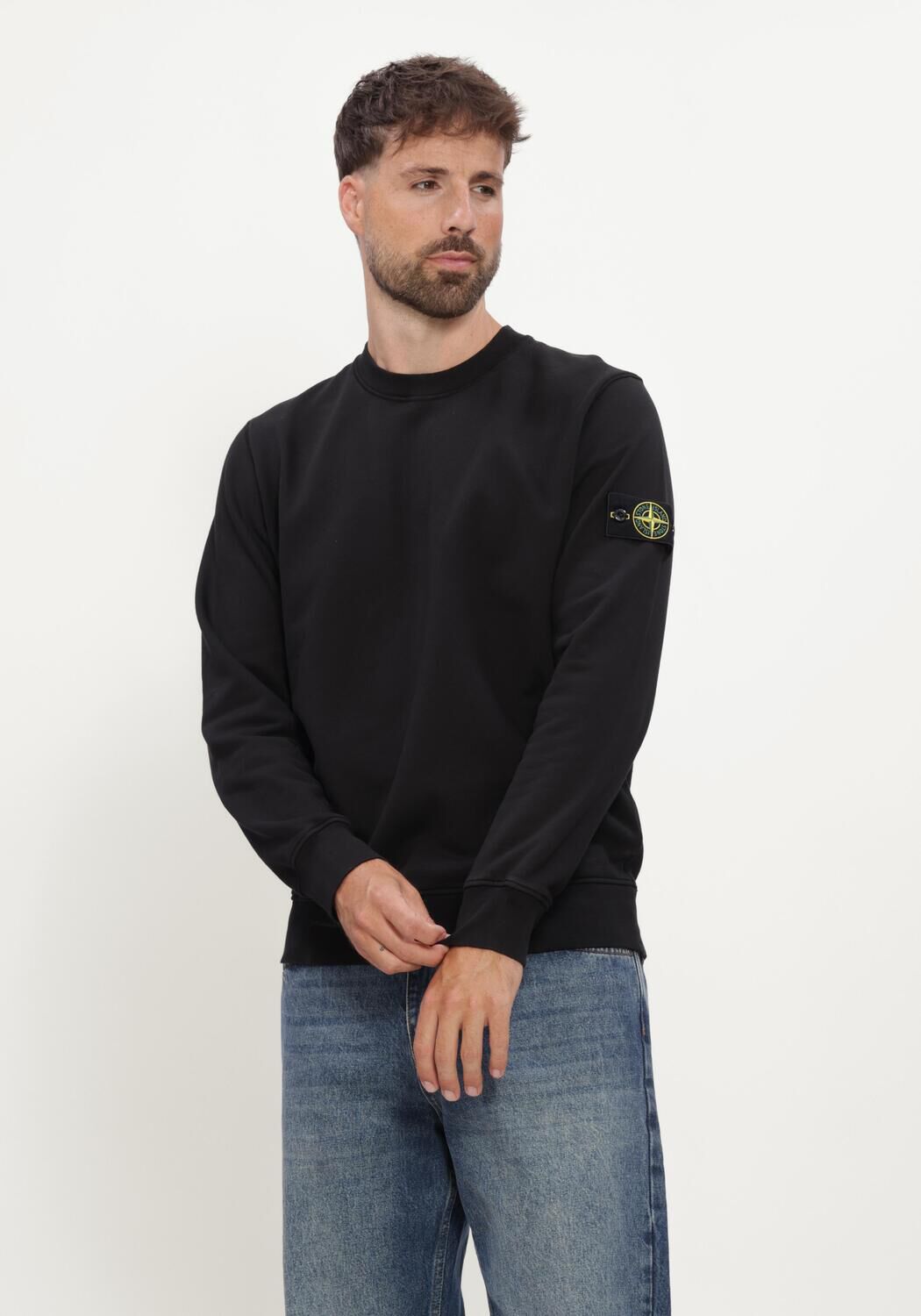 Zwarte STONE ISLAND Trui SWEATSHIRT S0051 - large