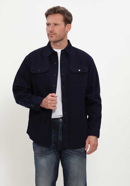 Donkerblauwe DENHAM Overshirt CLASSIC OVERSHIRT - large