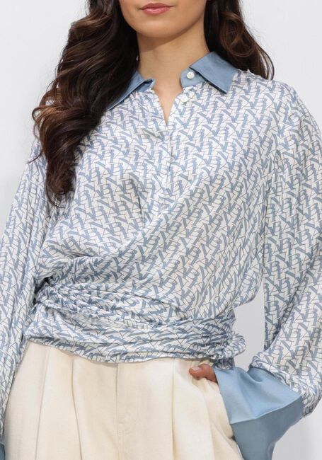 Blauwe IBANA Blouses TATUM OBLIQUE - large