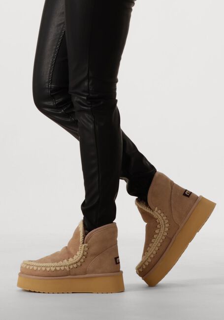 Beige MOU Vachtlaarzen MINI ESKIMO PLATFORM BOOT - large