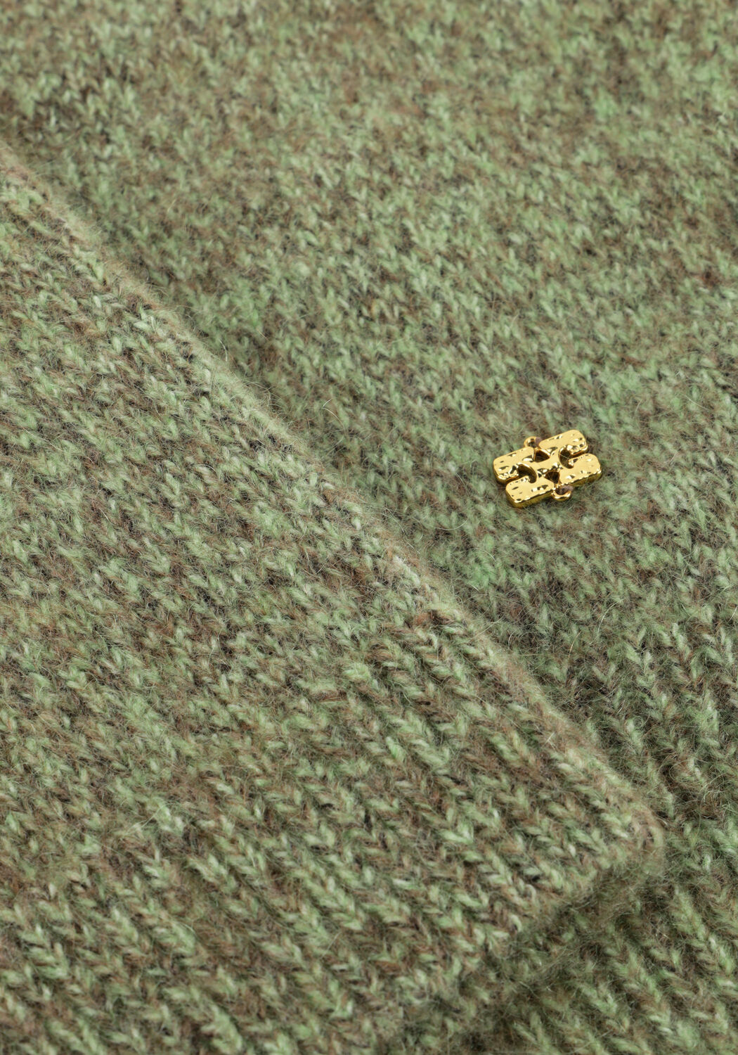 Groene GANNI Trui BRUSHED MOHAIR MIX DEEP V-NECK - large