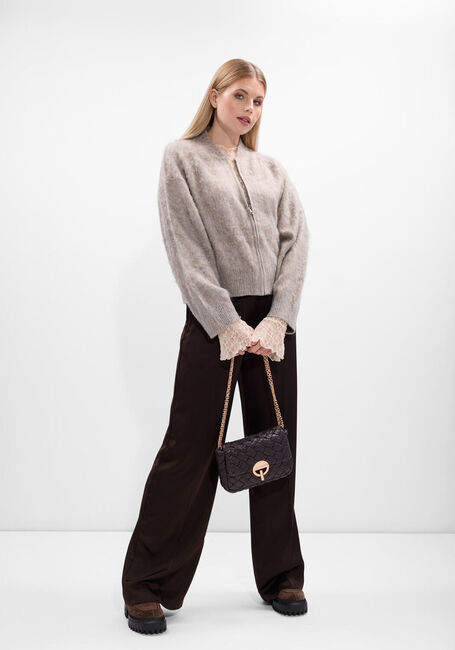 Taupe STUDIO AR Trui HARPER BRUSHED KNIT - large