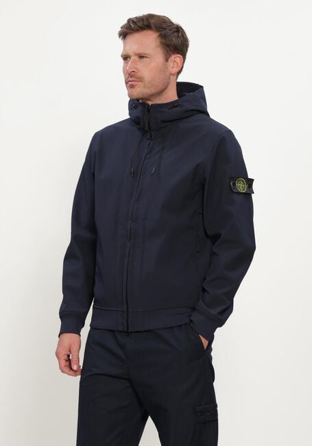 Donkerblauwe STONE ISLAND Jack BIKER JACKET S0B22 - large