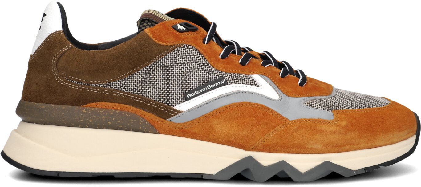 Floris van Bommel Lage Sneakers Heren Sfm-10178, Maat: 42, Materiaal: Suède, Kleur: Cognac