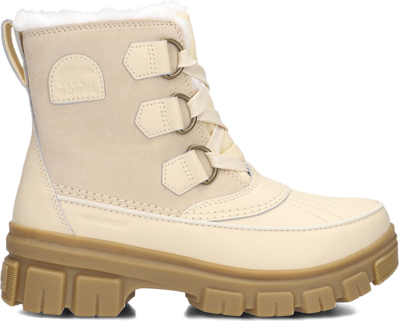 Sorel Snowboots Dames Torino V Wp, Maat: 40, Materiaal: Suède, Kleur: Creme