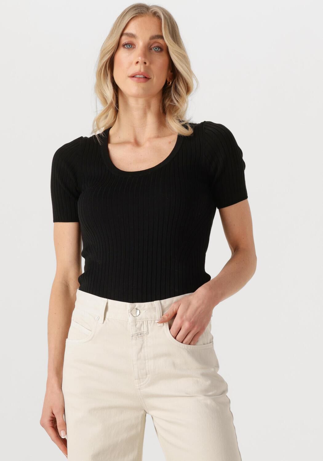 Herskind T-Shirt Dames Jenny Knit Blouse, Maat: XL, Kleur: Zwart afbeelding