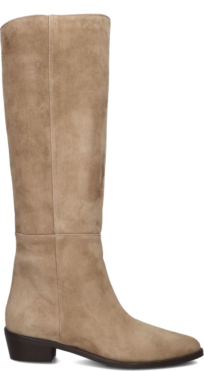 Lina Locchi Hoge Laarzen Dames 394492, Maat: 38, Materiaal: Leer, Kleur: Beige