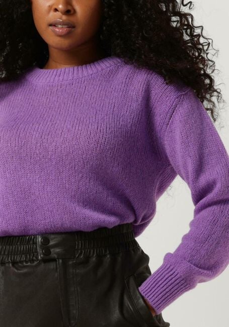 Paarse VANESSA BRUNO Trui VINCA PULL COL MONTANT - large