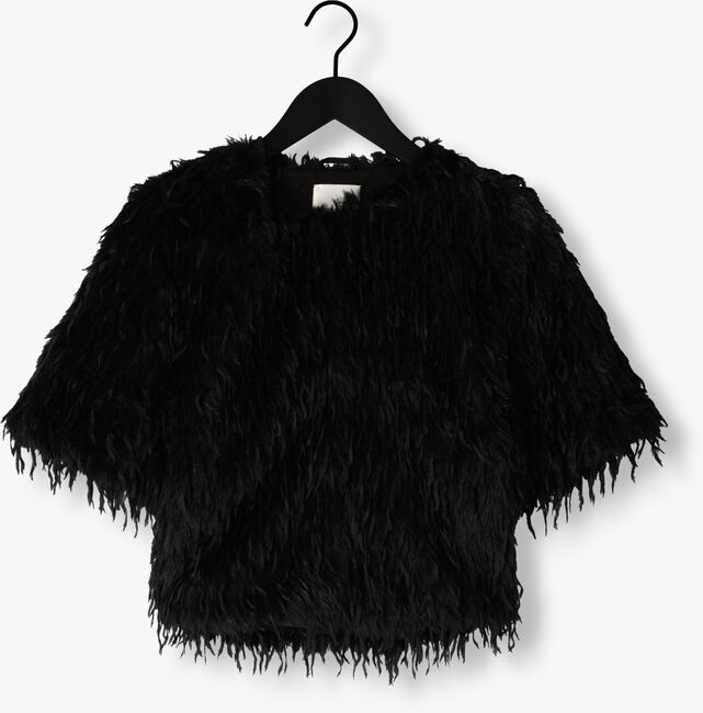 Zwarte SUMMUM Vest SHORTSLEEVE JACKET FAUX FEATHER FUR Zwarte SUMMUM Vest SHORTSLEEVE JACKET FAUX FEATHER FUR - large