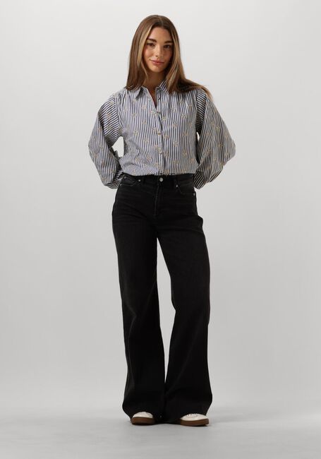 Witte SUMMUM Blouses BLOUSE SCATTERED EMBROSTRIPE - large