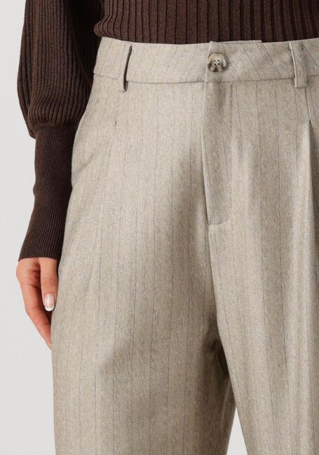 Lichtgrijze IBANA Pantalon PELAH PINESTRIPE - large