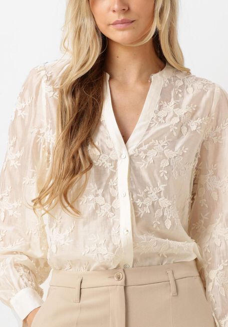 Witte SUMMUM Blouses BLOUSE FLOWER LACE - large