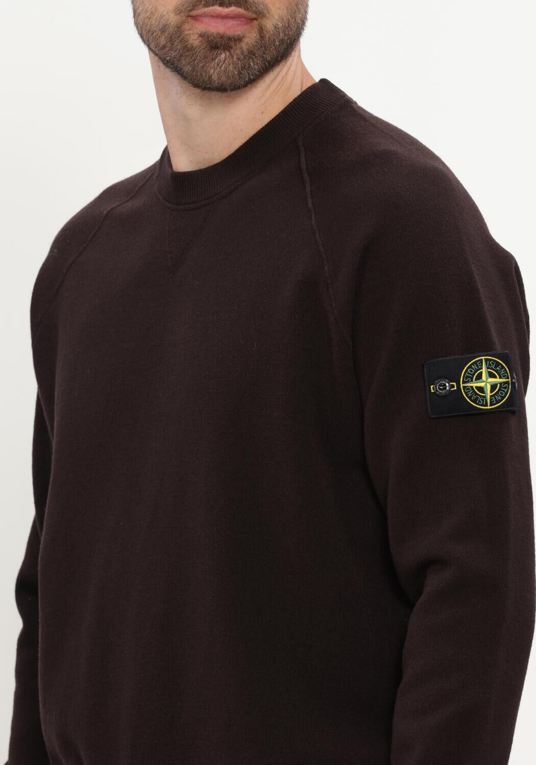 Grijze STONE ISLAND Trui CREW NECK S01A1 - large