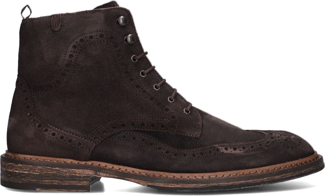 Floris van Bommel Veterboots Heren Sfm-80035, Maat: 45⅓, Materiaal: Suède, Kleur: Bruin